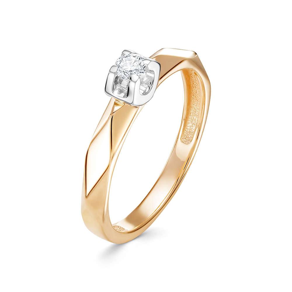 Кольцо из золота с бриллиантом