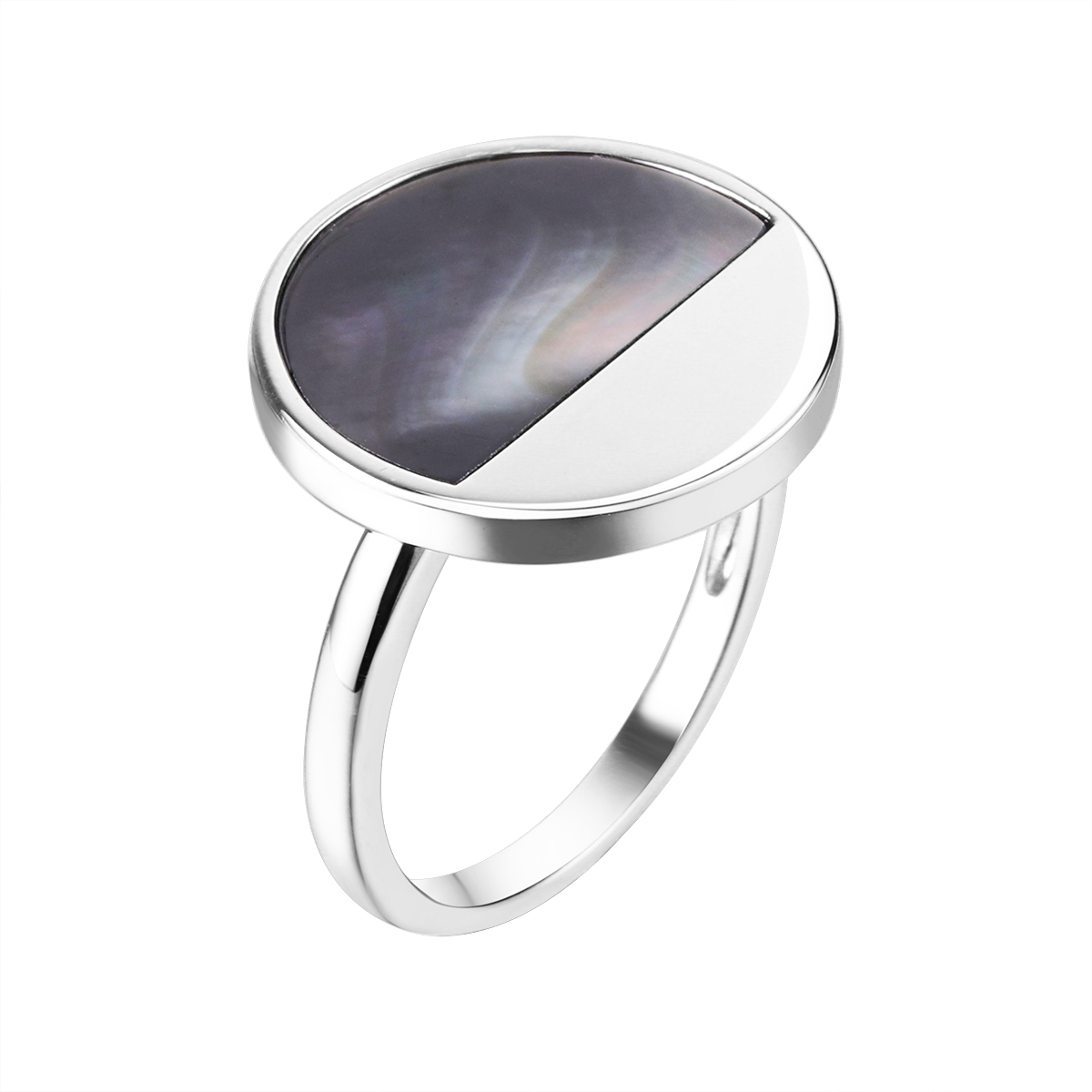 Кольцо из серебра с перламутром