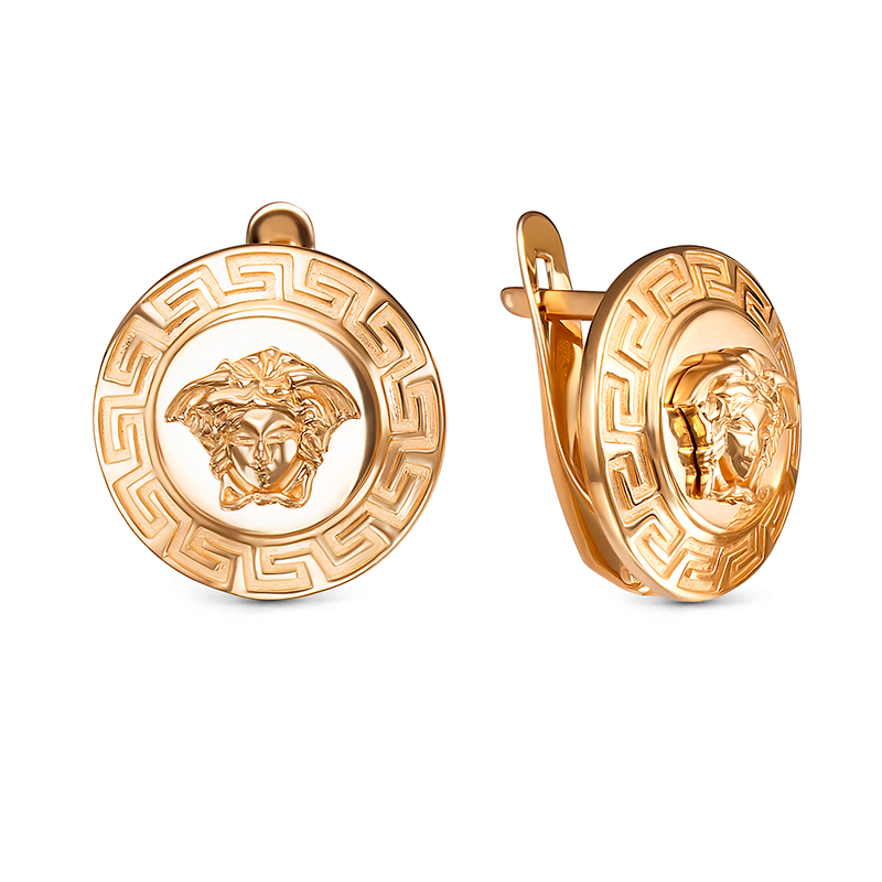 Серьги из красного золота