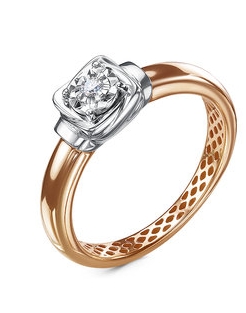 Кольцо из золота с бриллиантом