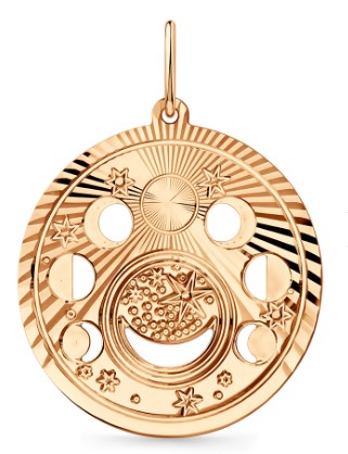 Подвеска из красного золота