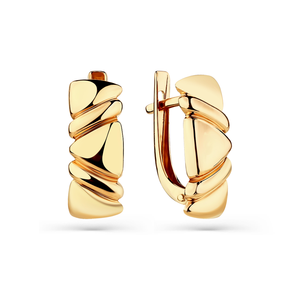 Серьги из красного золота