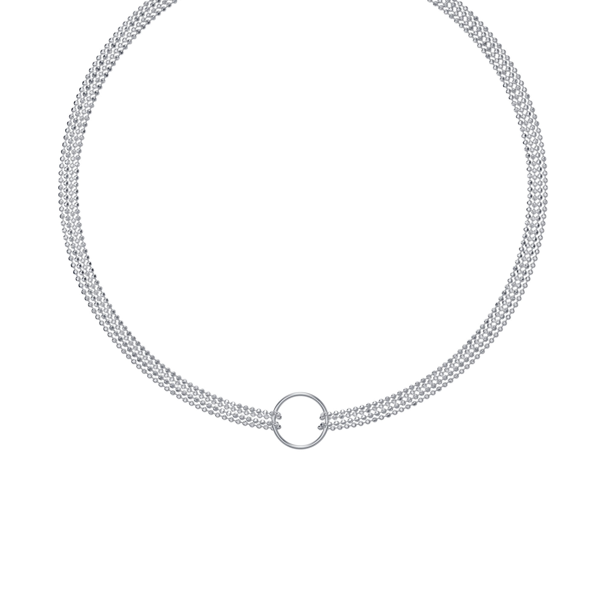 Колье-чокер из серебра