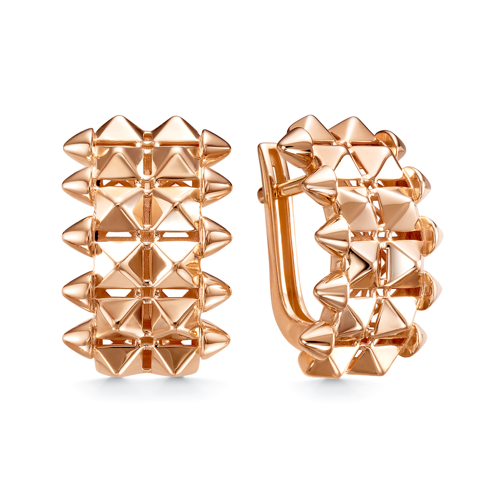 Серьги из красного золота