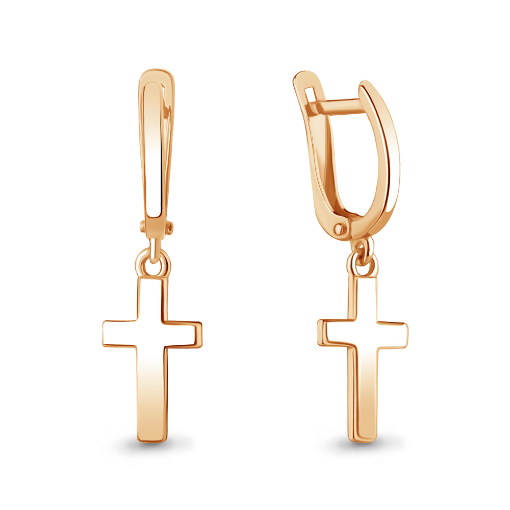 Серьги из красного золота