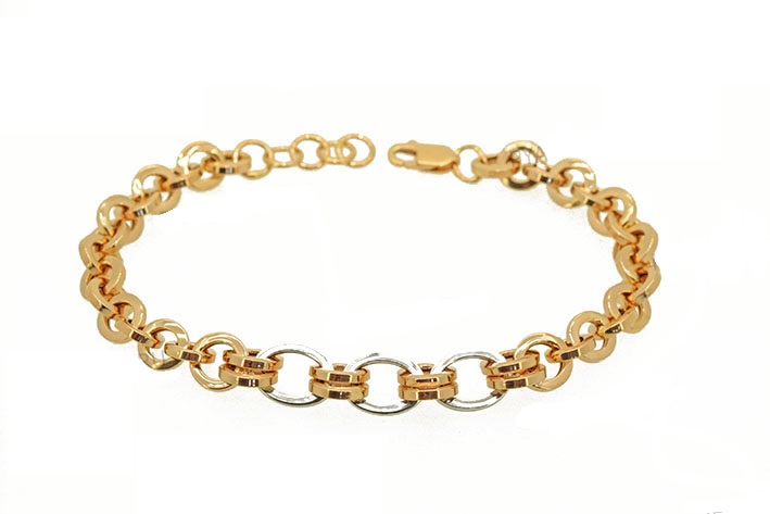 Браслет из комбинированного золота