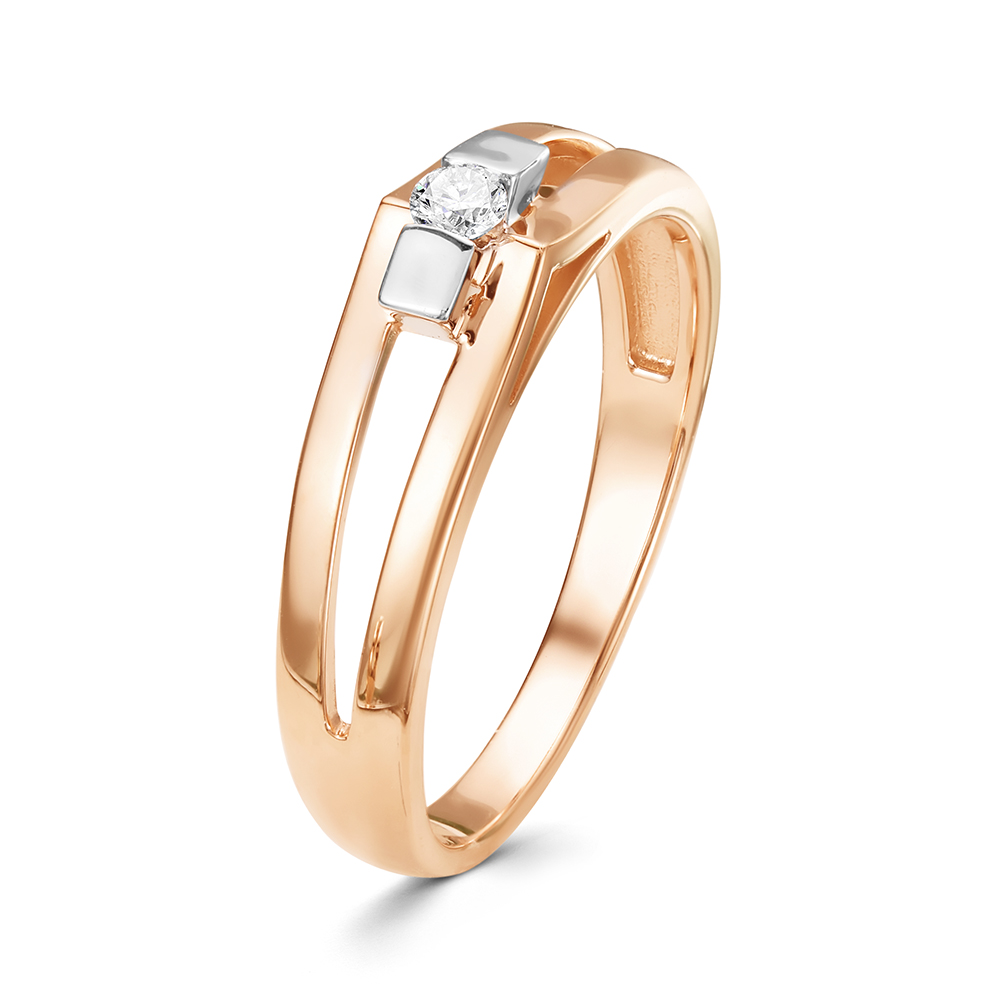 Кольцо из золота с бриллиантом