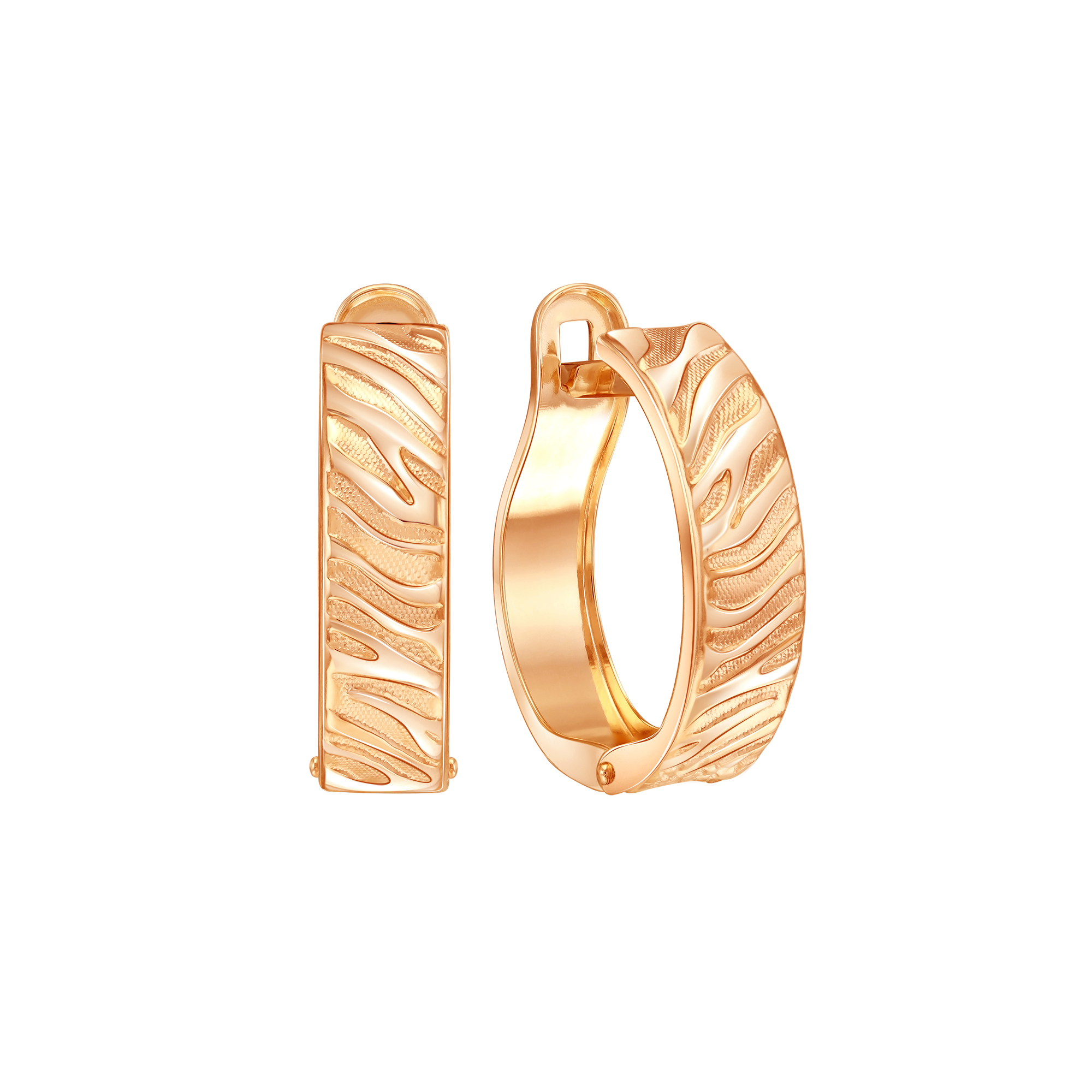 Серьги из красного золота