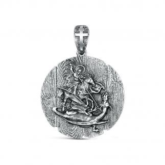 Подвеска из серебра «Георгий Победоносец»