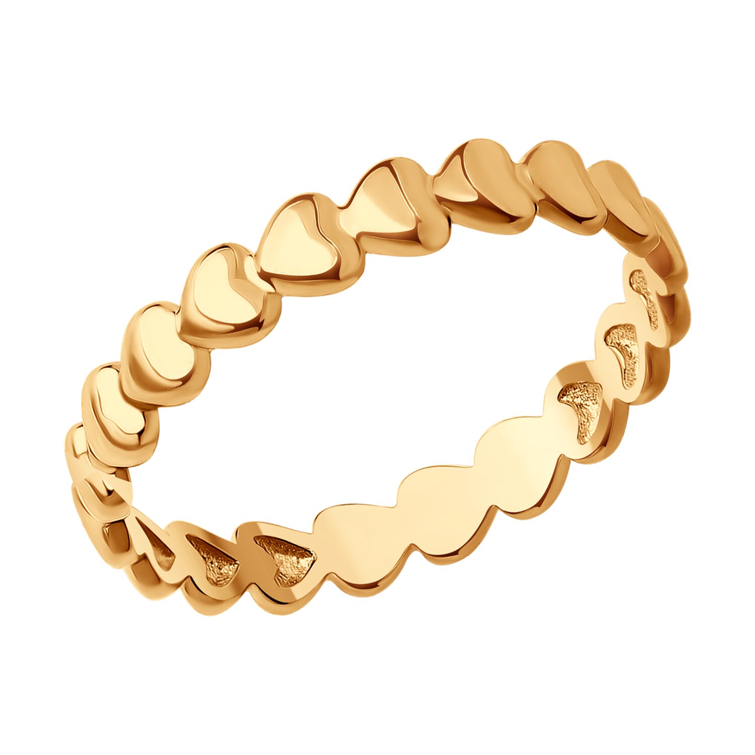 Кольцо из красного золота