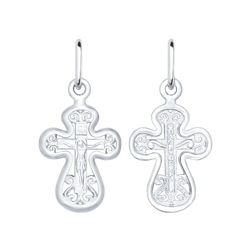 Крестик православный из серебра