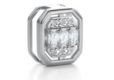 Подвеска из белого золота с бриллиантами