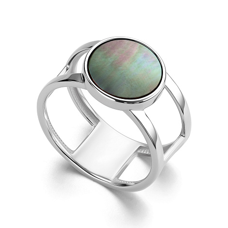 Кольцо из серебра с перламутром