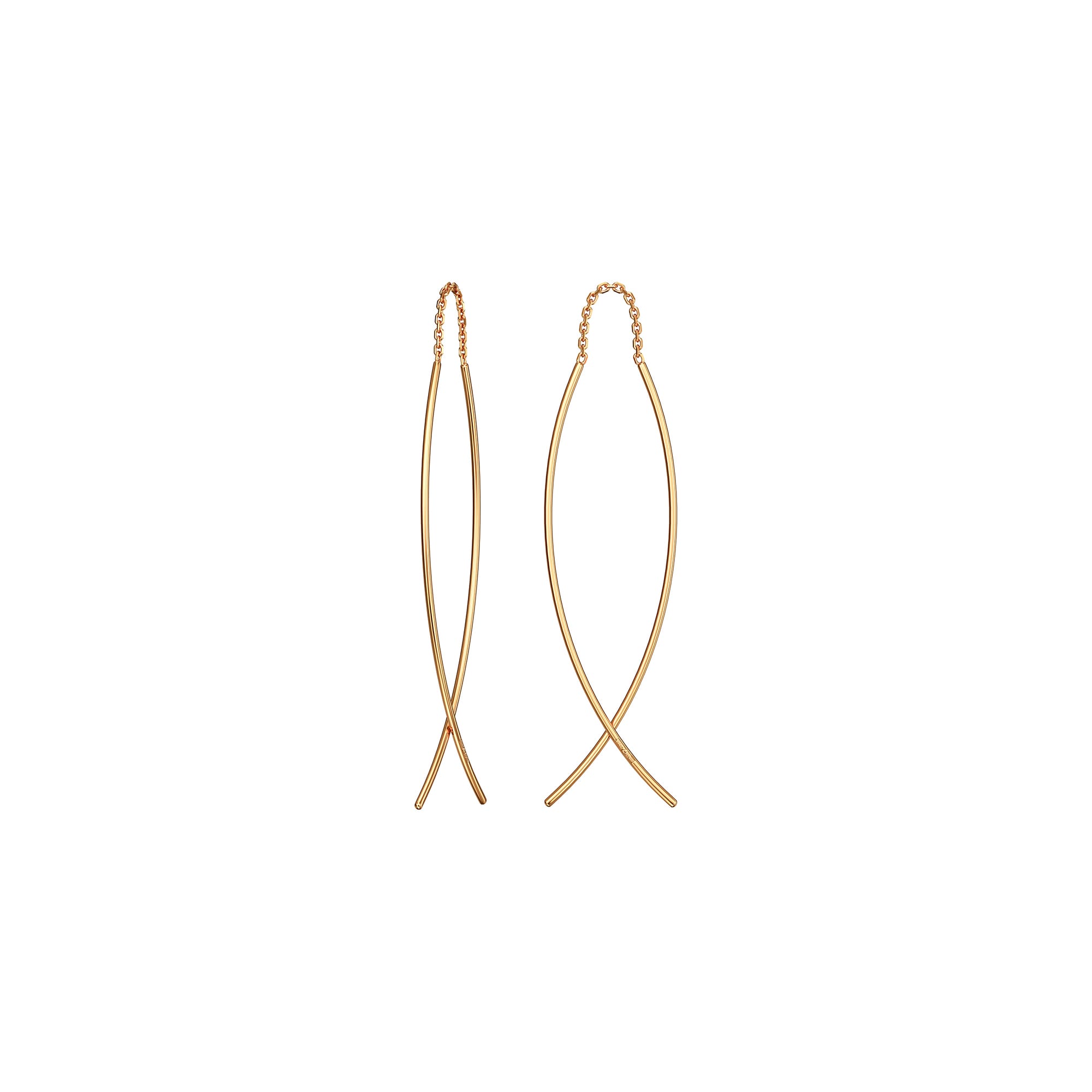 Серьги из красного золота «Рыбки»