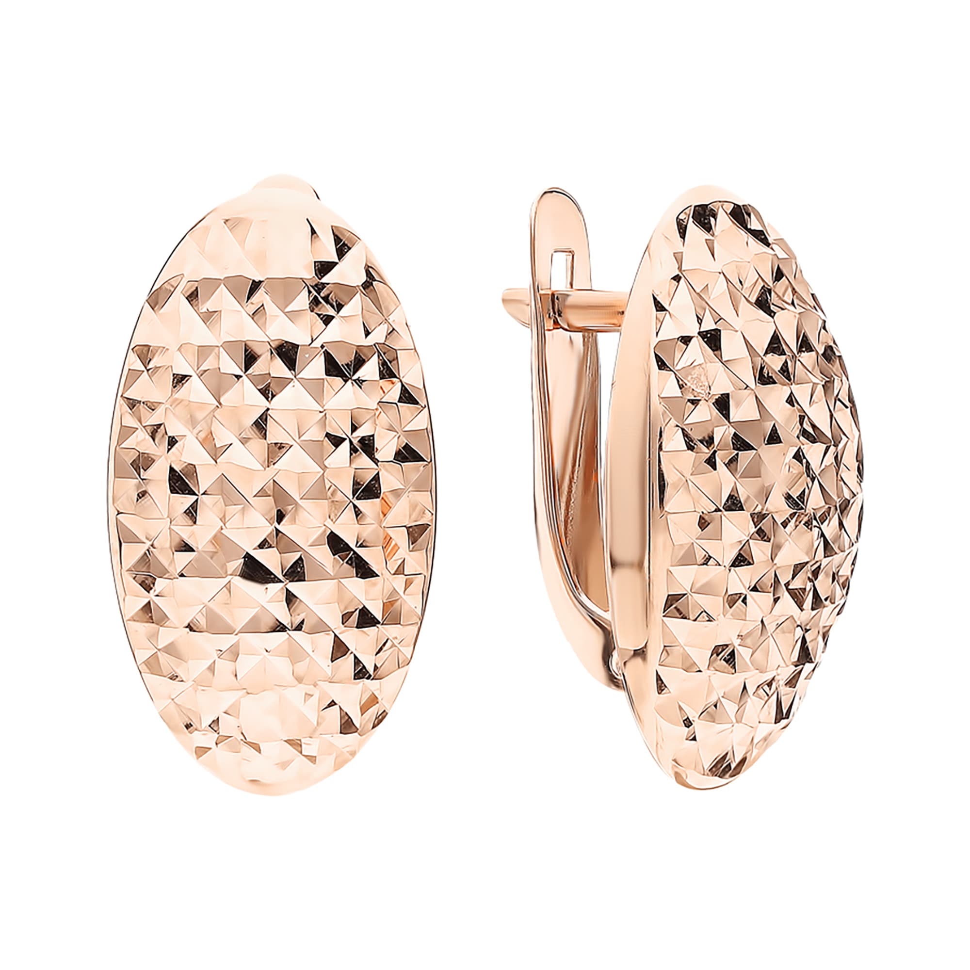 Серьги из красного золота