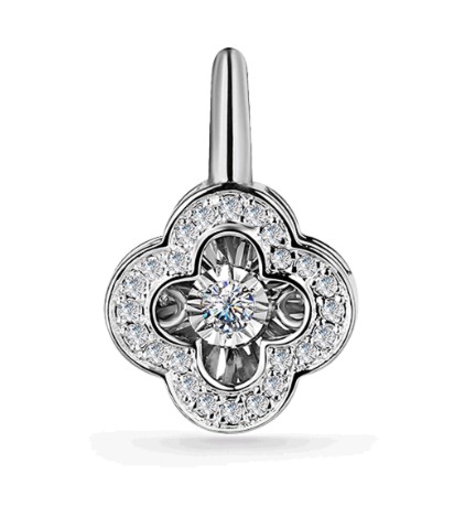Подвеска из белого золота с бриллиантами