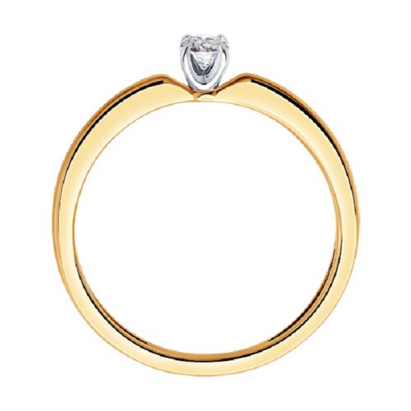 Кольцо из золота с бриллиантом