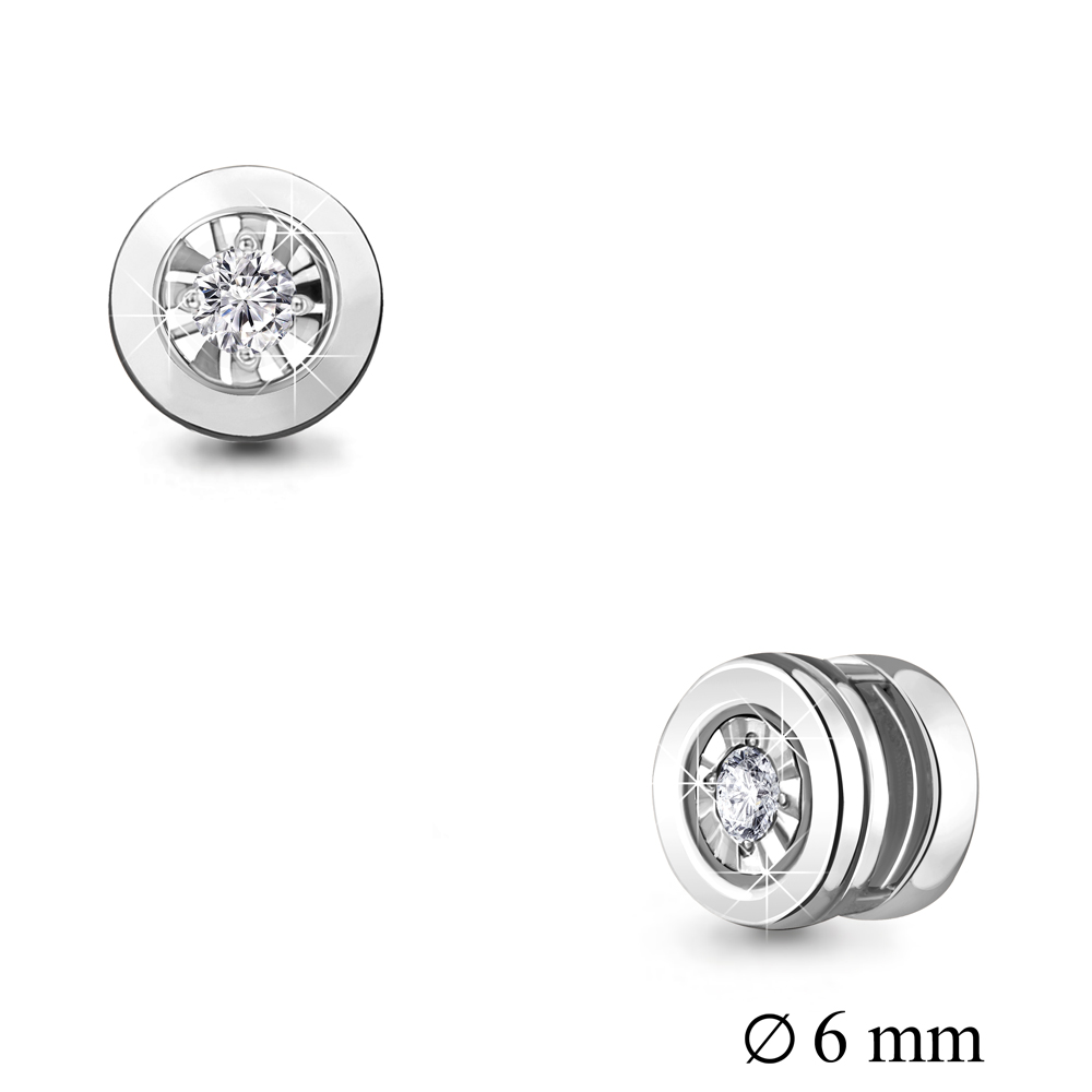 Подвеска из белого золота с бриллиантом