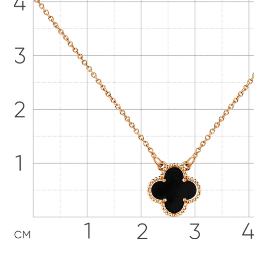 Колье из красного золота с агатом