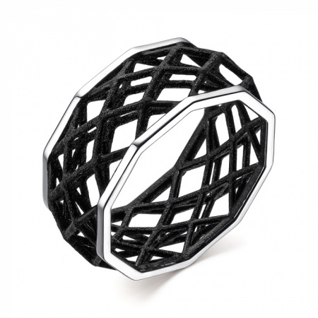 Кольцо из серебра с эмалью