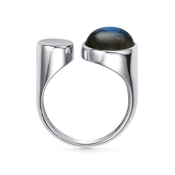 Кольцо из серебра с лабрадоритом