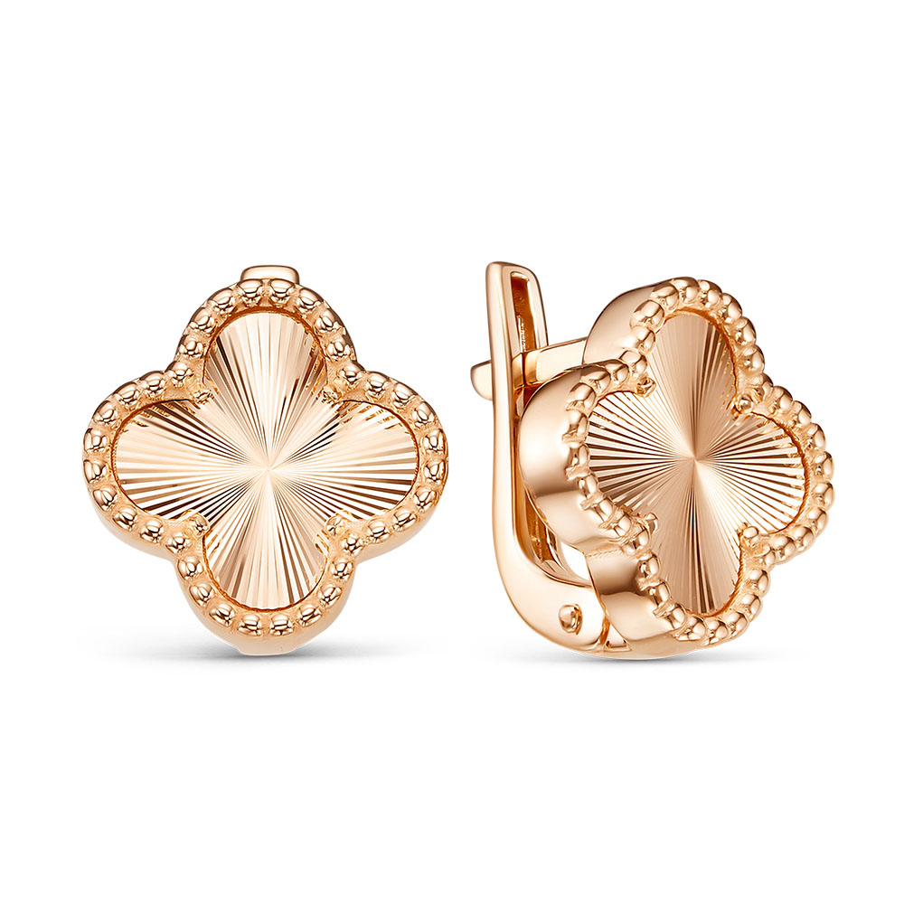 Серьги из красного золота