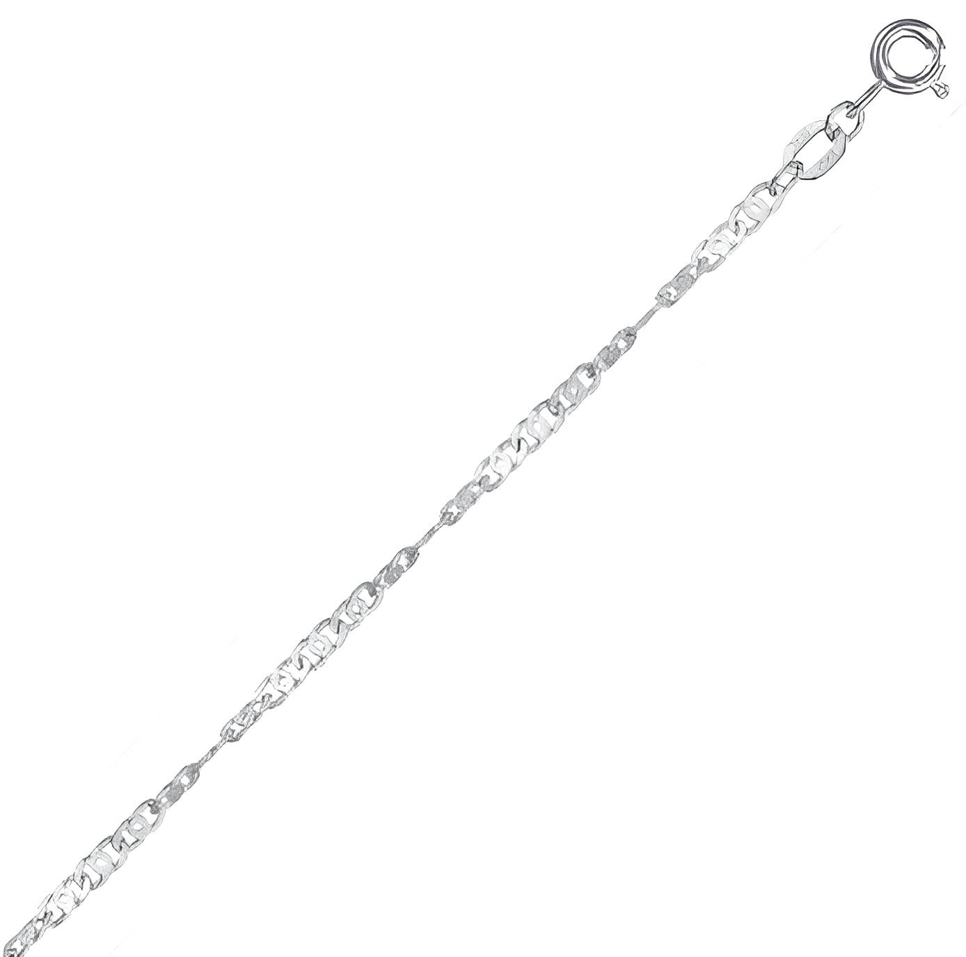 Цепь из серебра 925, плетение «Сингапур»