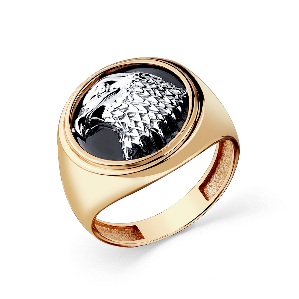 Печатка из красного золота 585 пробы