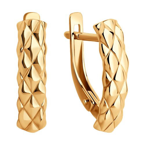 Серьги из красного золота