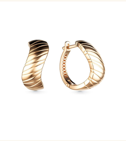 Серьги из желтого золота