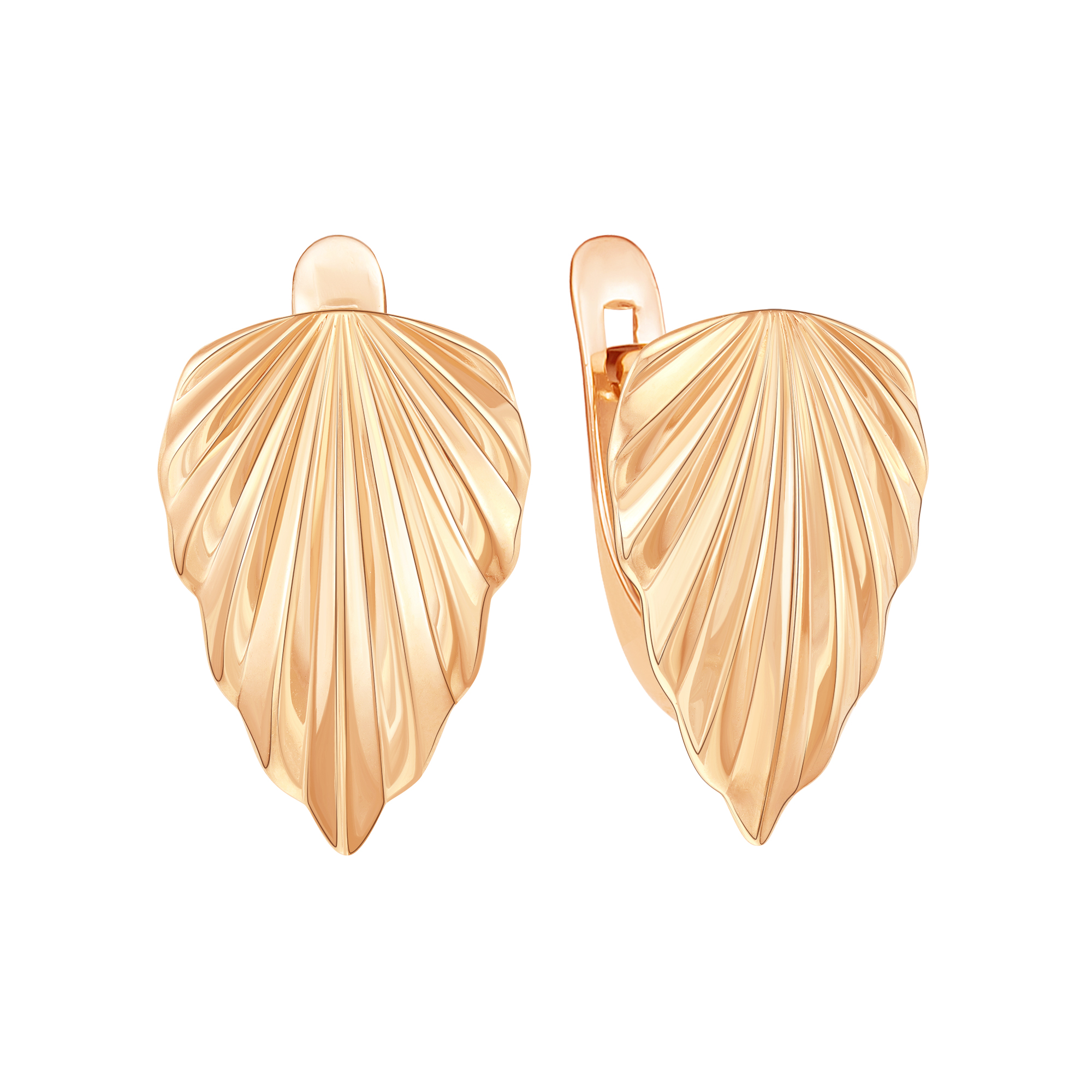 Серьги из красного золота