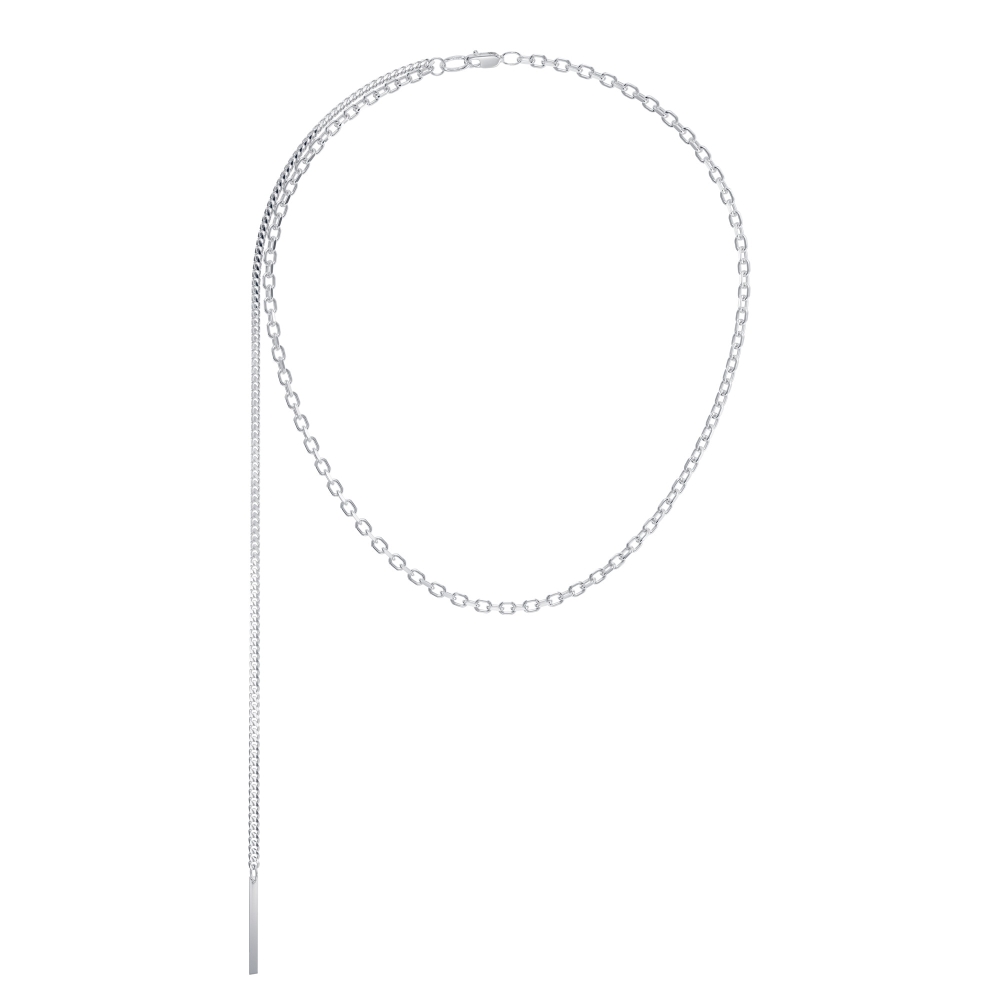 Колье из серебра с пластиной