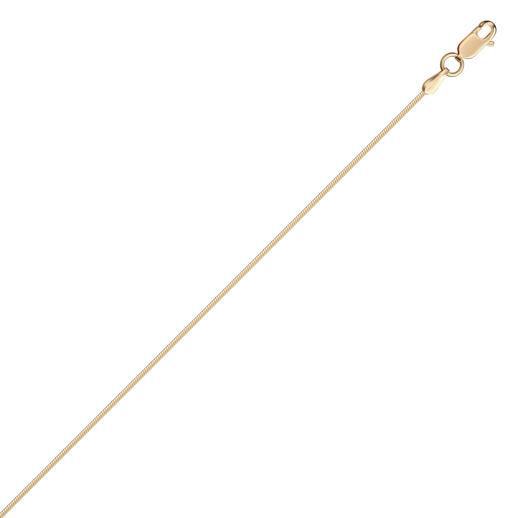 Цепь из красного золота 585, плетение «Снейк»