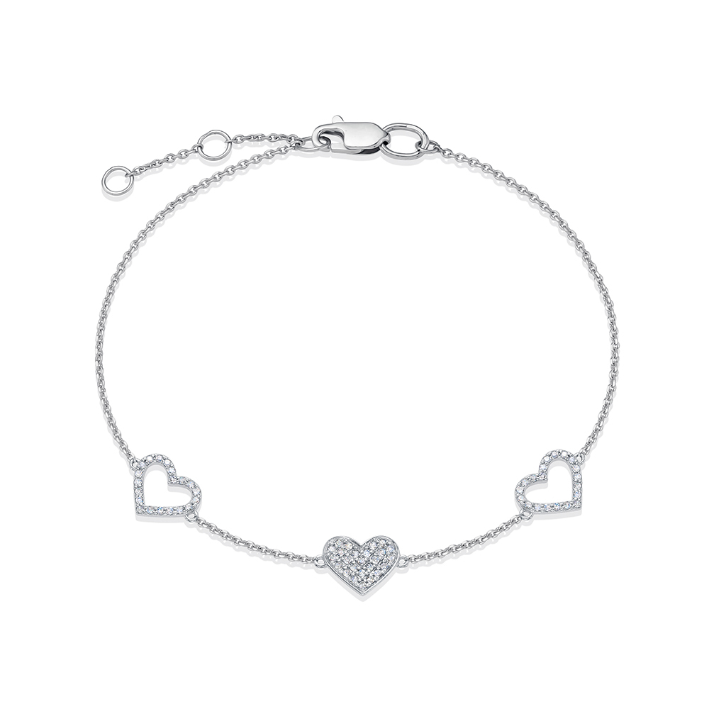 Браслет из белого золота с бриллиантами