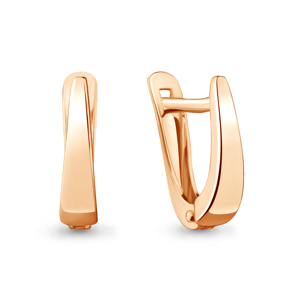 Серьги из красного золота