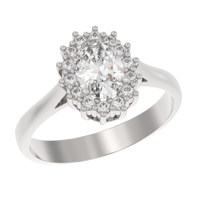 Кольцо из серебра с фианитами