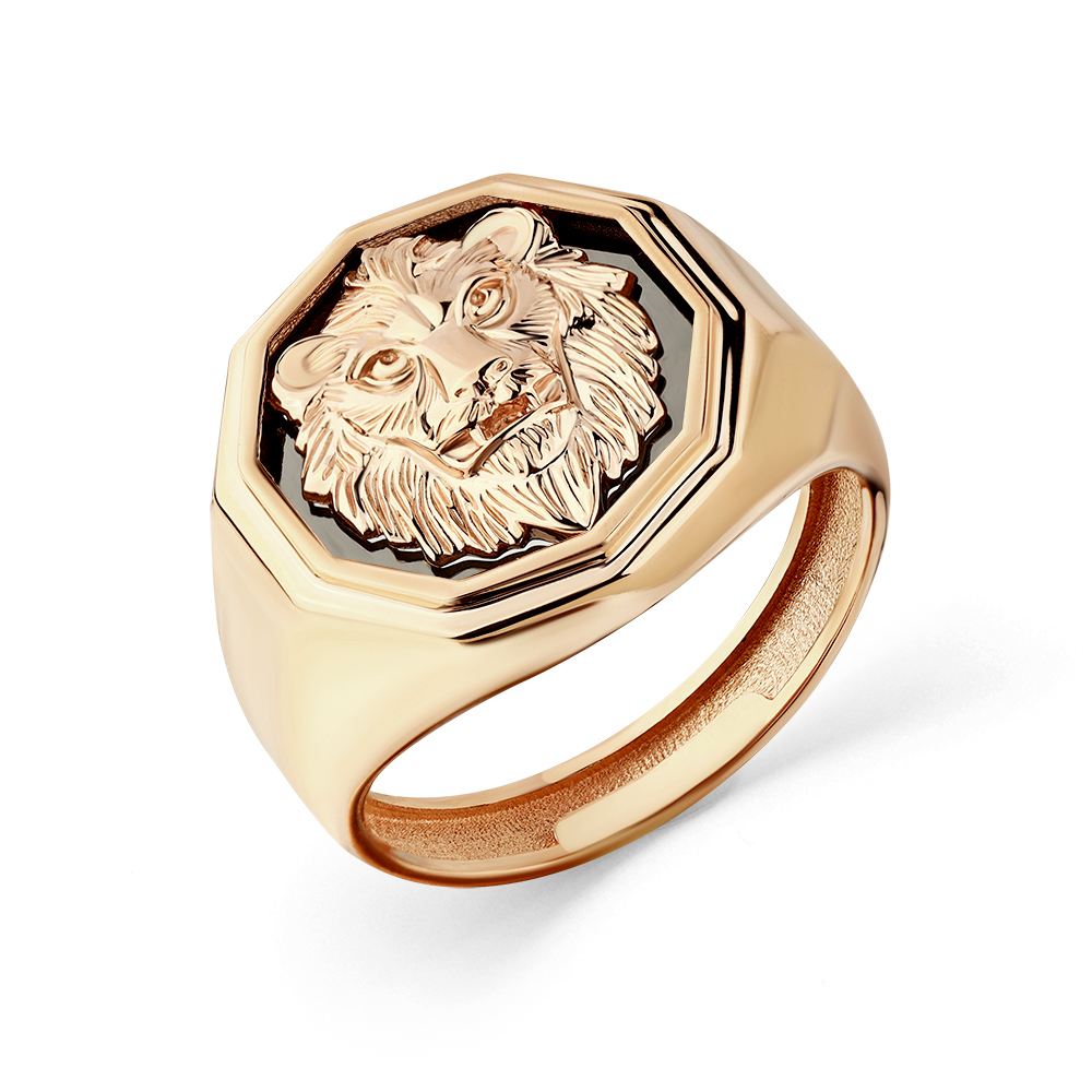 Печатка из красного золота 585 пробы