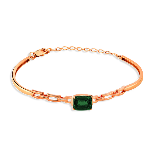 Браслет из красного золота с турмалином