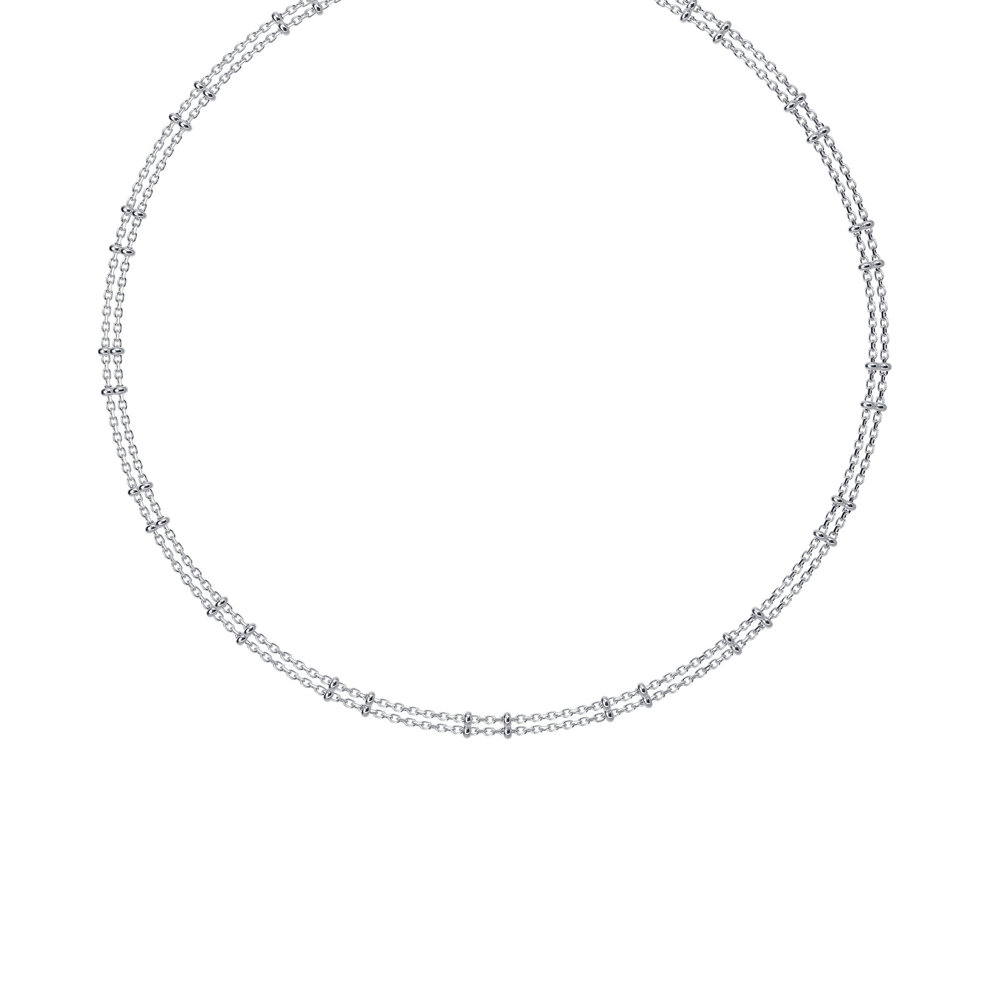 Колье-чокер из серебра «Сатурна 2+2 на Кобре»