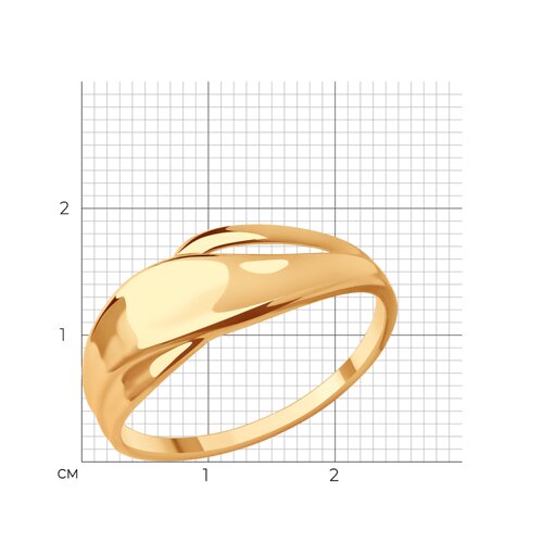 Кольцо из красного золота