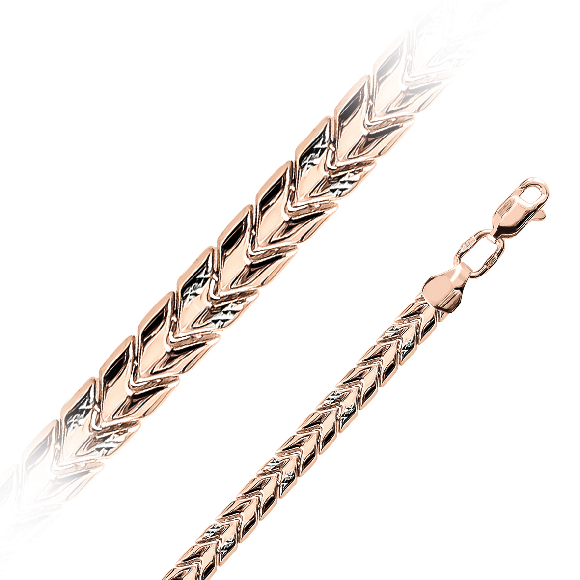 Браслет из красного золота