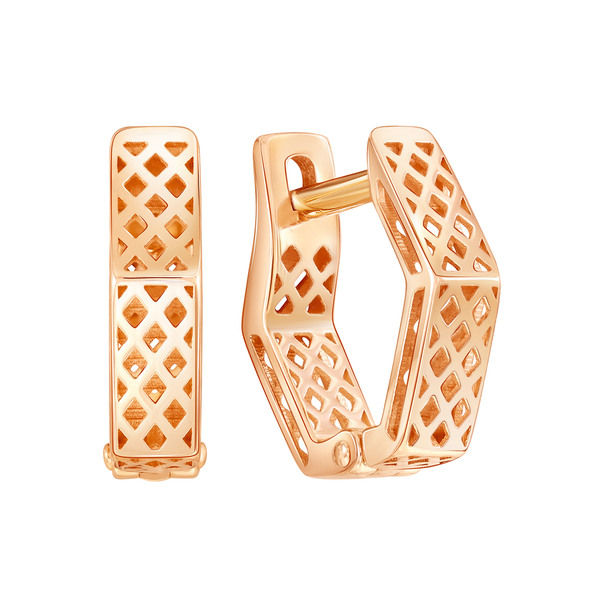 Серьги из красного золота