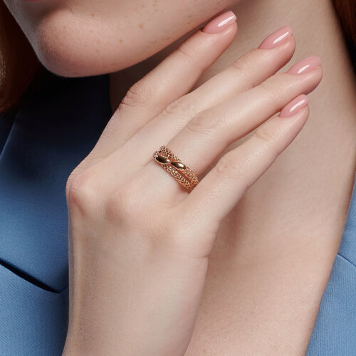 Кольцо из красного золота