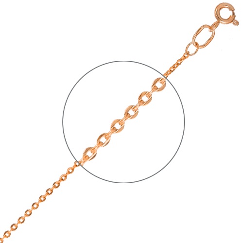 Браслет из красного золота 375 пробы, плетение «Якорь»