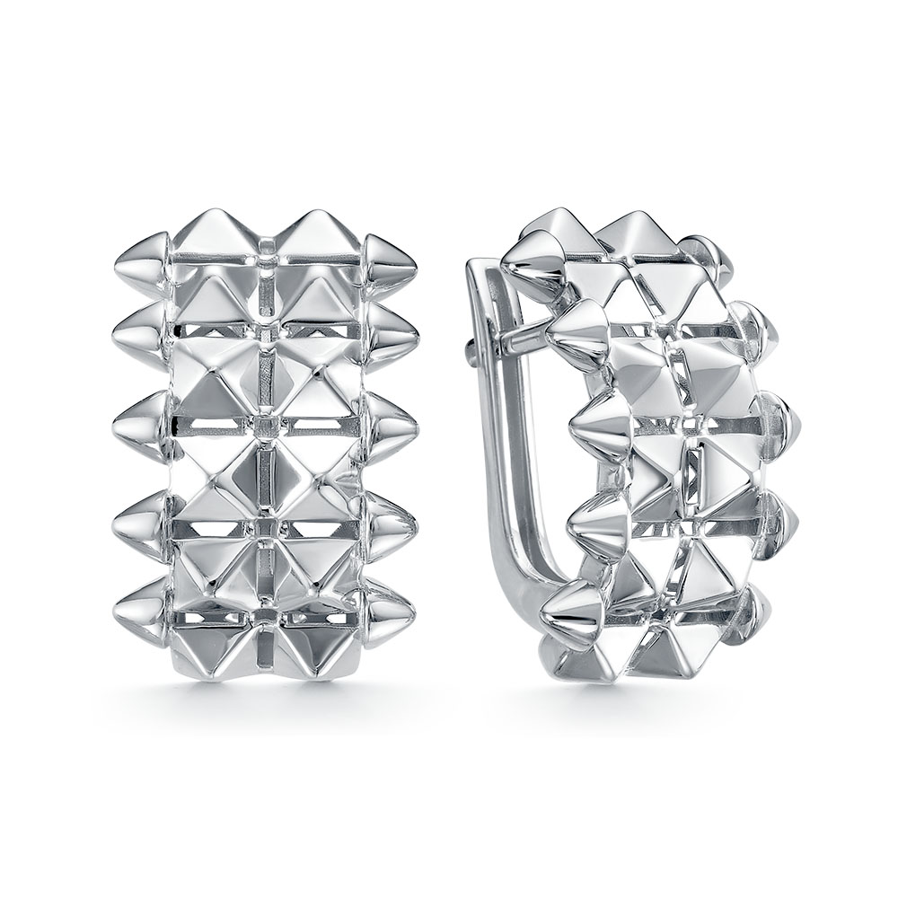 Серьги из белого золота