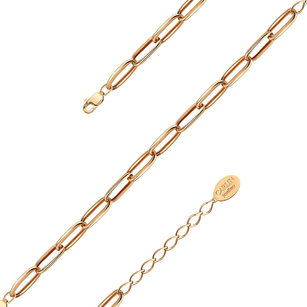 Браслет из красного золота 585 пробы