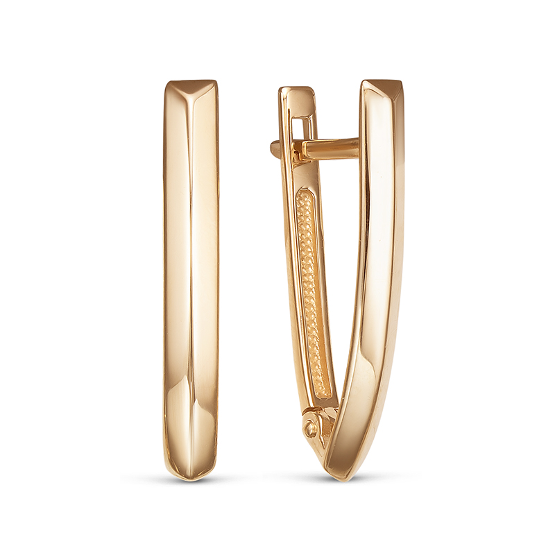 Серьги из красного золота