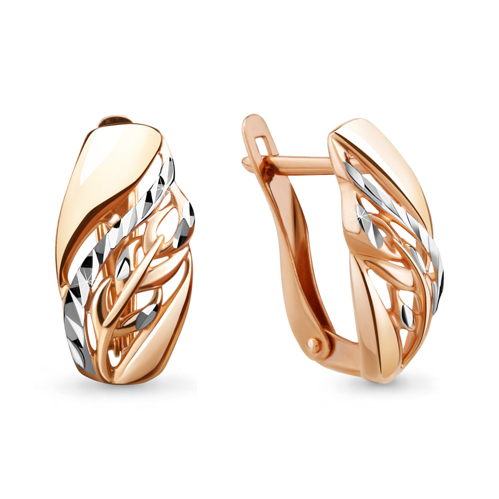 Серьги из красного золота