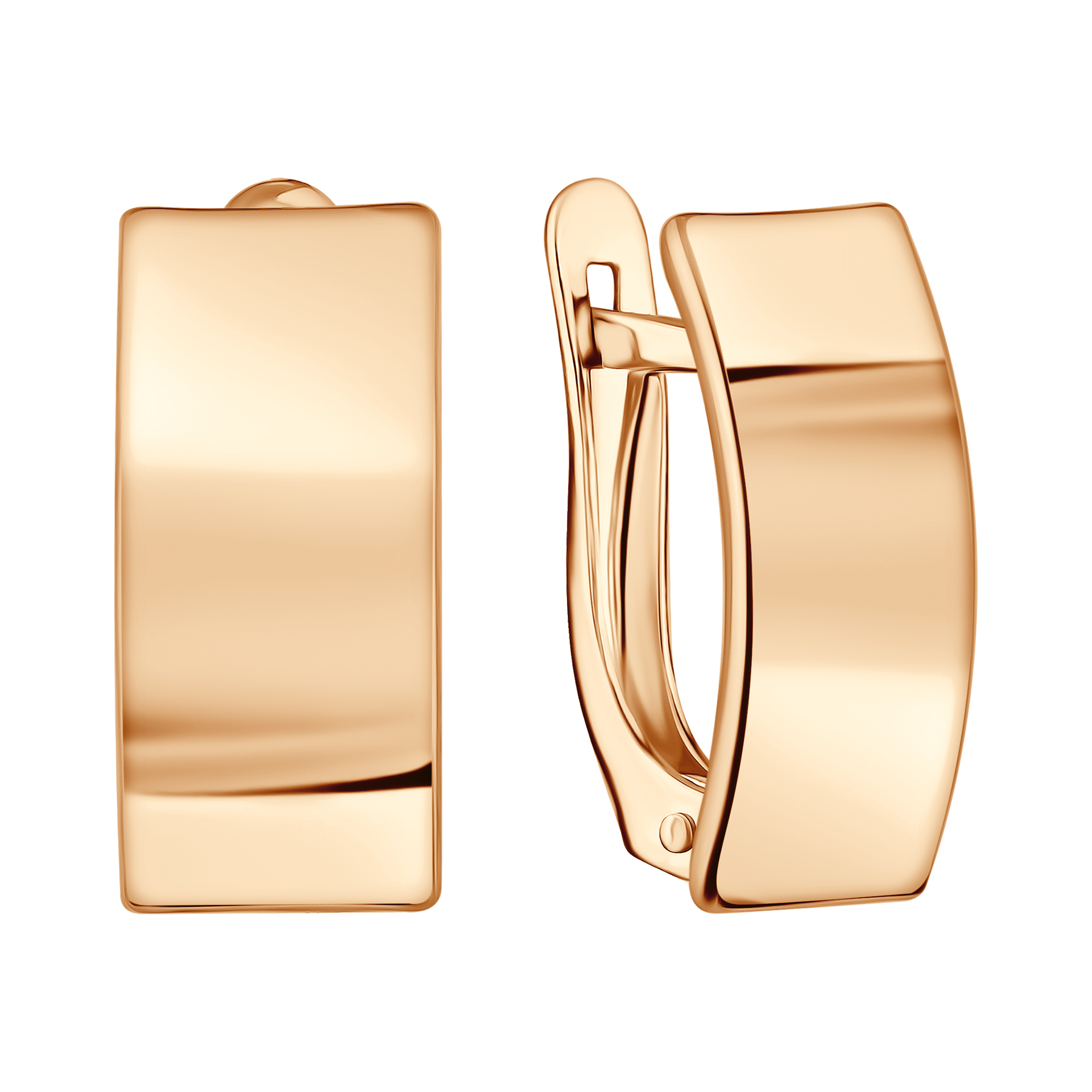 Серьги из красного золота