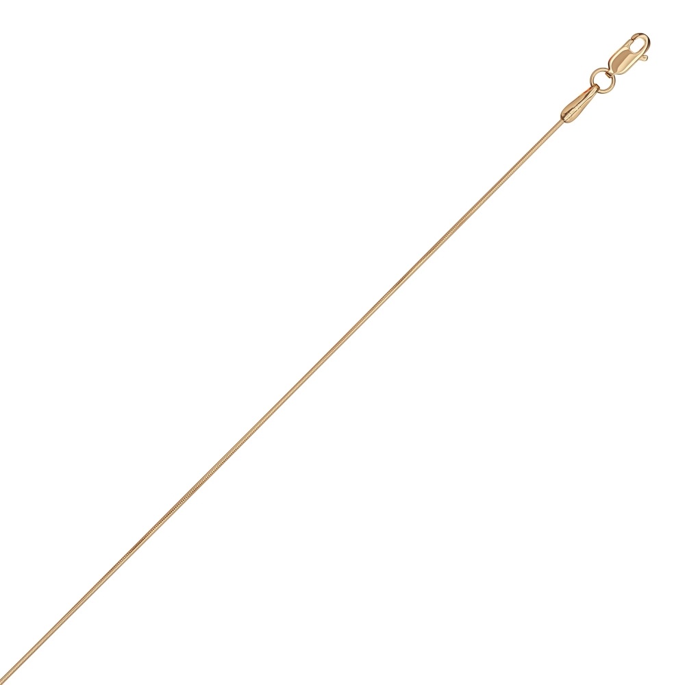 Цепь из красного золота 585, плетение «Снейк»